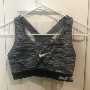 Grey Nike Sports Bra